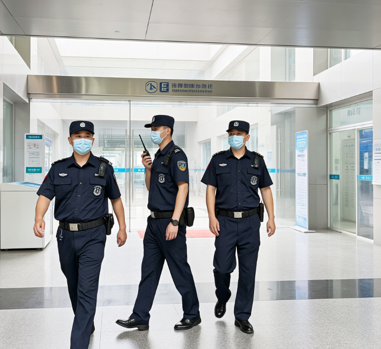 智能安檢門+手持式金屬探測儀雙檢（2023年累計攔截管制器具16件）<br />
醫患糾紛調解組24小時值守（年均處理沖突事件超200起）<br />
生命通道雷達監測系統（占道報警響應＜10秒）